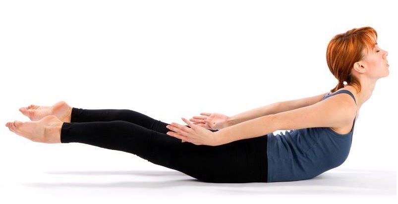 Before and after posture comparison showing fish pose benefits