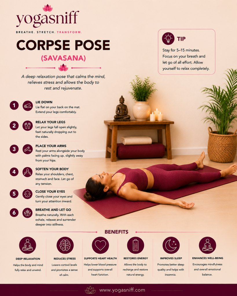 Corpse Pose (Savasana)