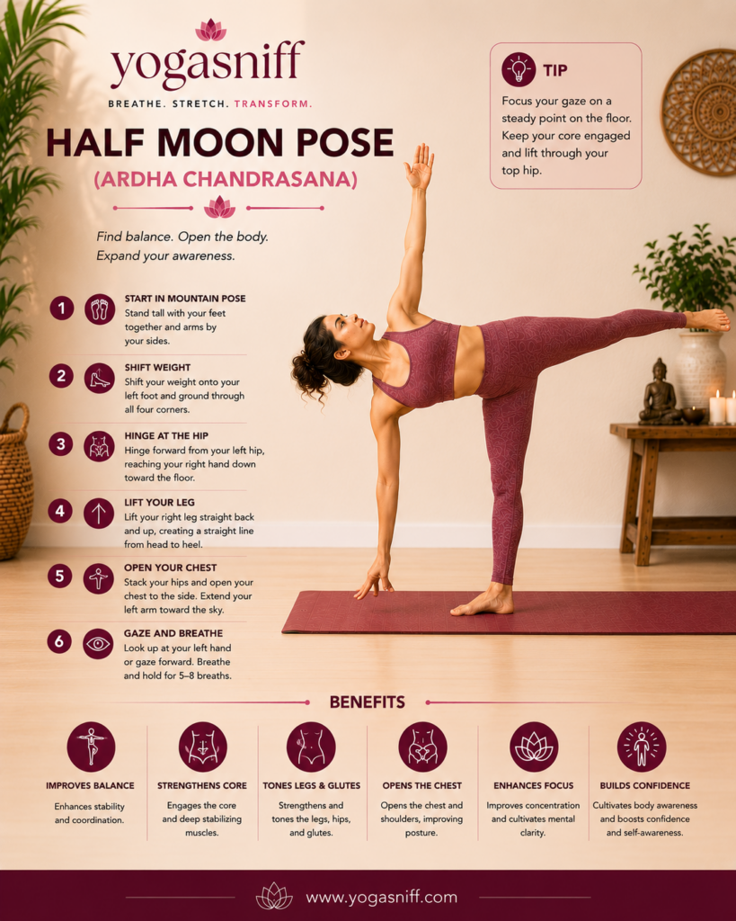 Half Moon Pose (Ardha Chandrasana)