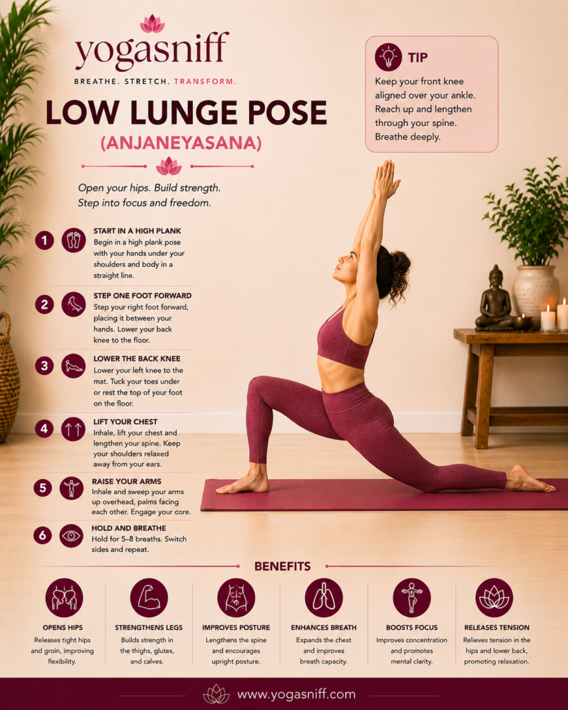Low Lunge Pose (Anjaneyasana)