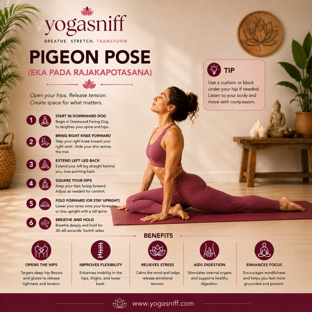 Pigeon Pose (Eka Pada Rajakapotasana)