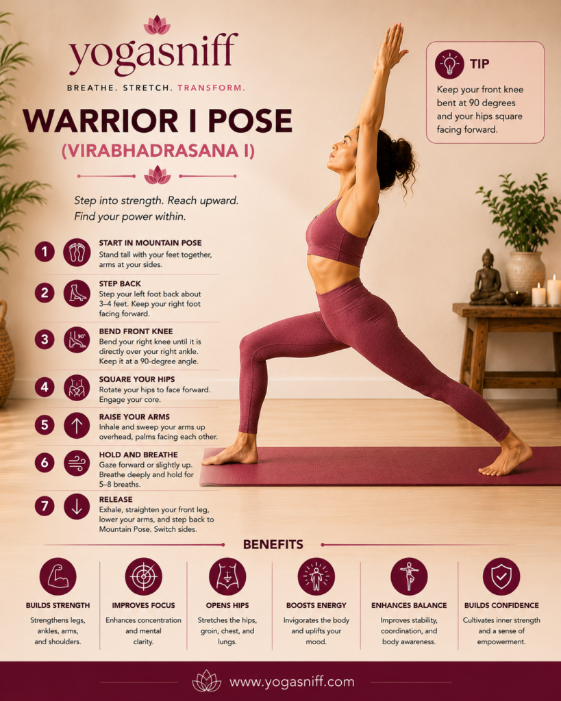 Warrior I Pose (Virabhadrasana I)