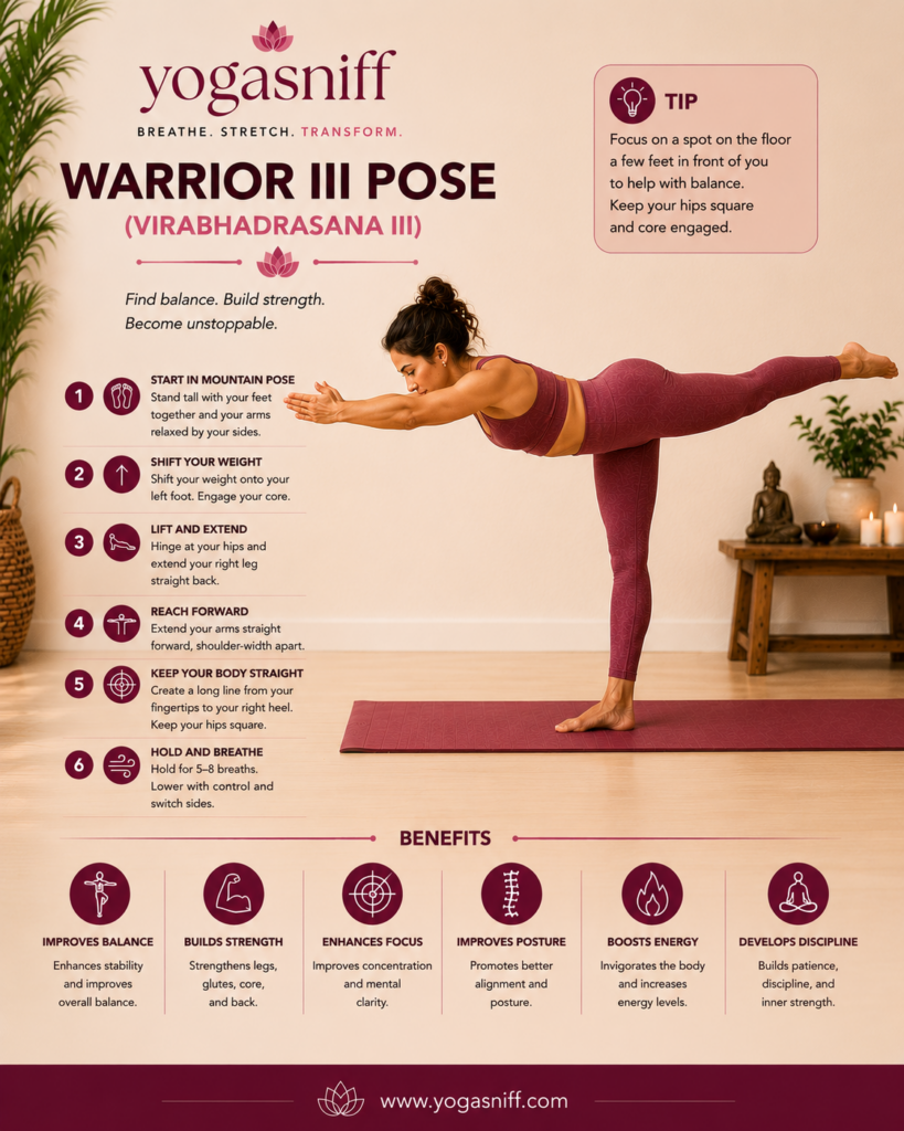 Warrior III Pose (Virabhadrasana III)